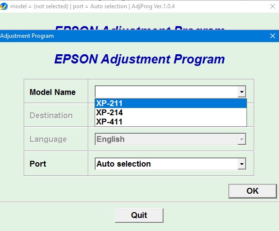 adjustment program epson xp